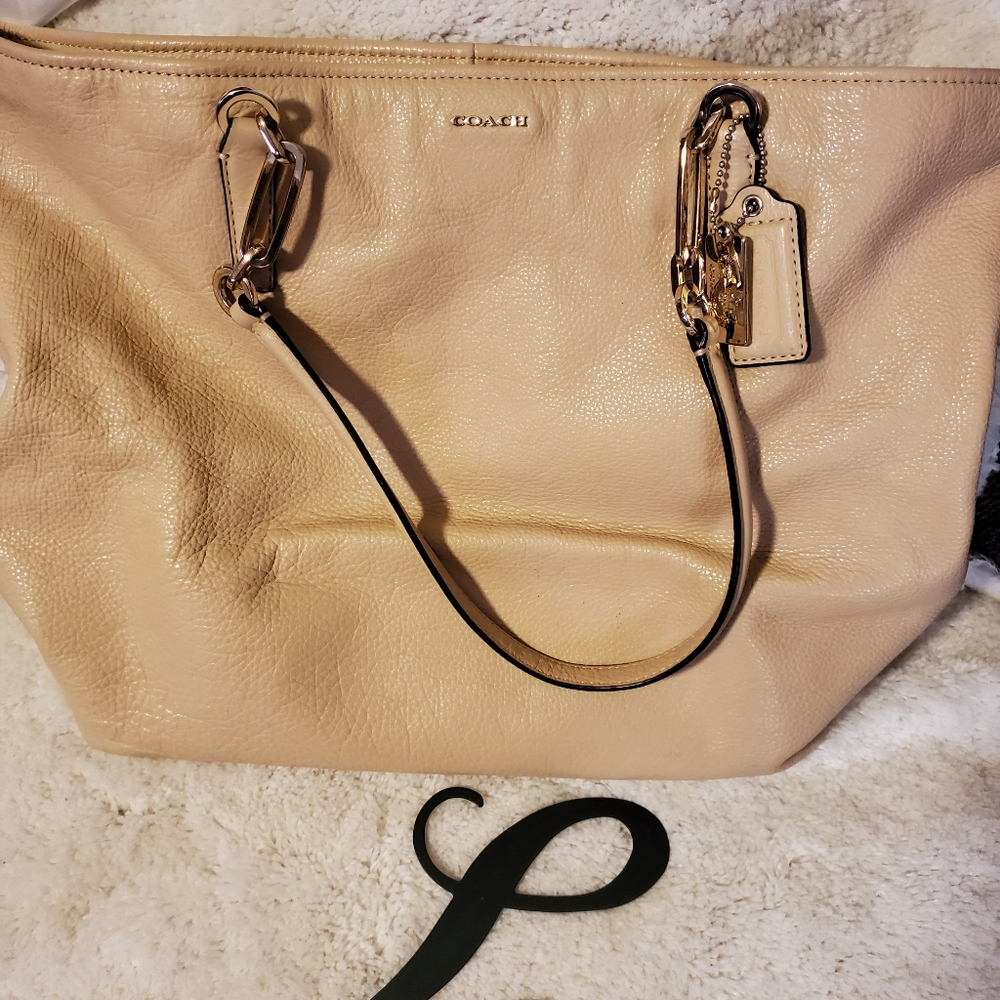 Coach large soft leather bag